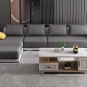 Ghế Sofa Vải Góc L T84 Kiểu Đơn Giản Sang Trọng