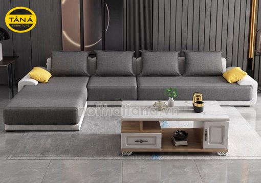 Ghế Sofa Vải Góc L T84 Kiểu Đơn Giản Sang Trọng