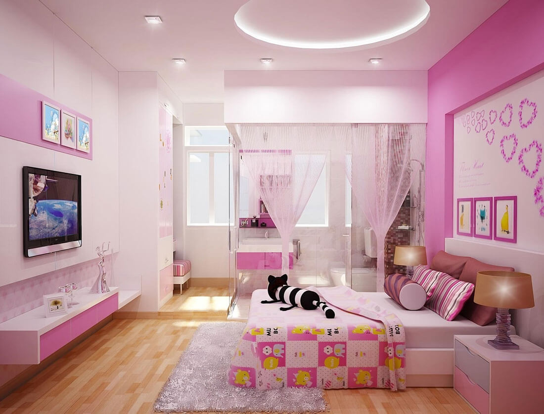 Chọn màu sơn phòng ngủ cho bé gái hợp lý nhất