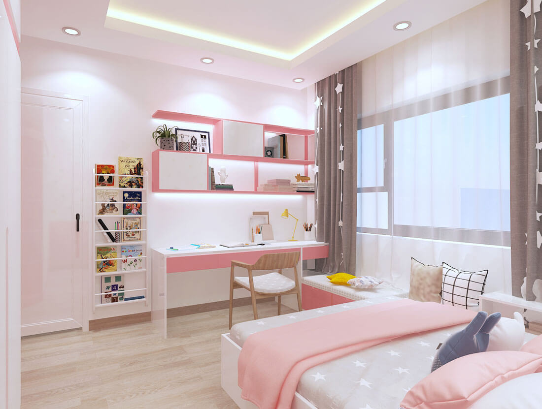 Chọn màu sơn phòng ngủ cho bé gái hợp lý nhất