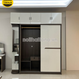Tủ quần áo cửa Lùa 2 cánh TA-912B Có Kệ Tủ Xoay Kiểu Hiện Đại Nhập Khẩu