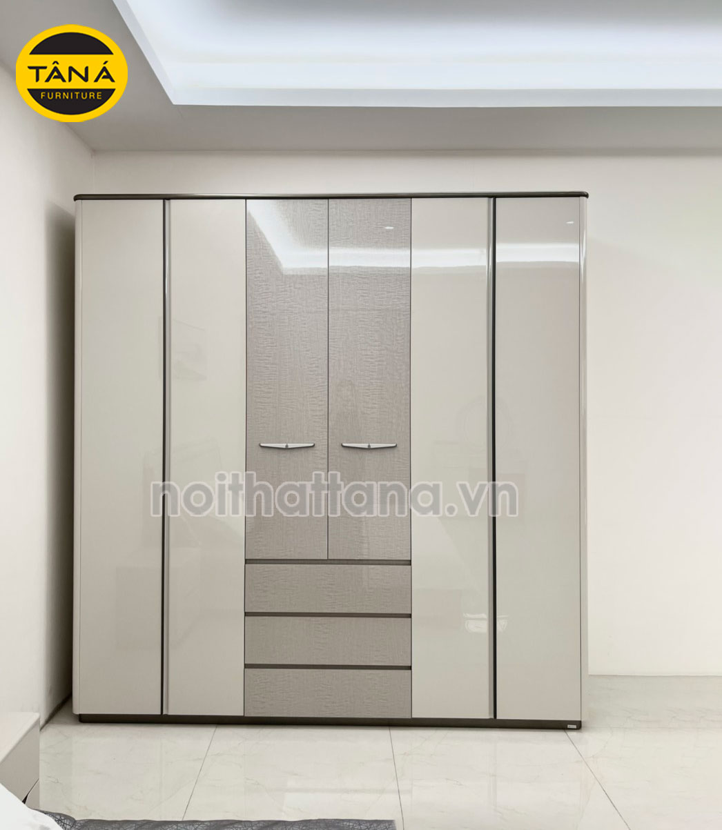 mua Tủ quần áo 6 cánh Gỗ Hiện Đại TA-3107B Kiểu Sang Trọng Nhập Khẩu