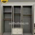 Mua tủ quần áo 6 cánh Gỗ mdf TA-E266A Màu Xám Sang Trọng, Phong Cách Hiện Đại Nhập Khẩu