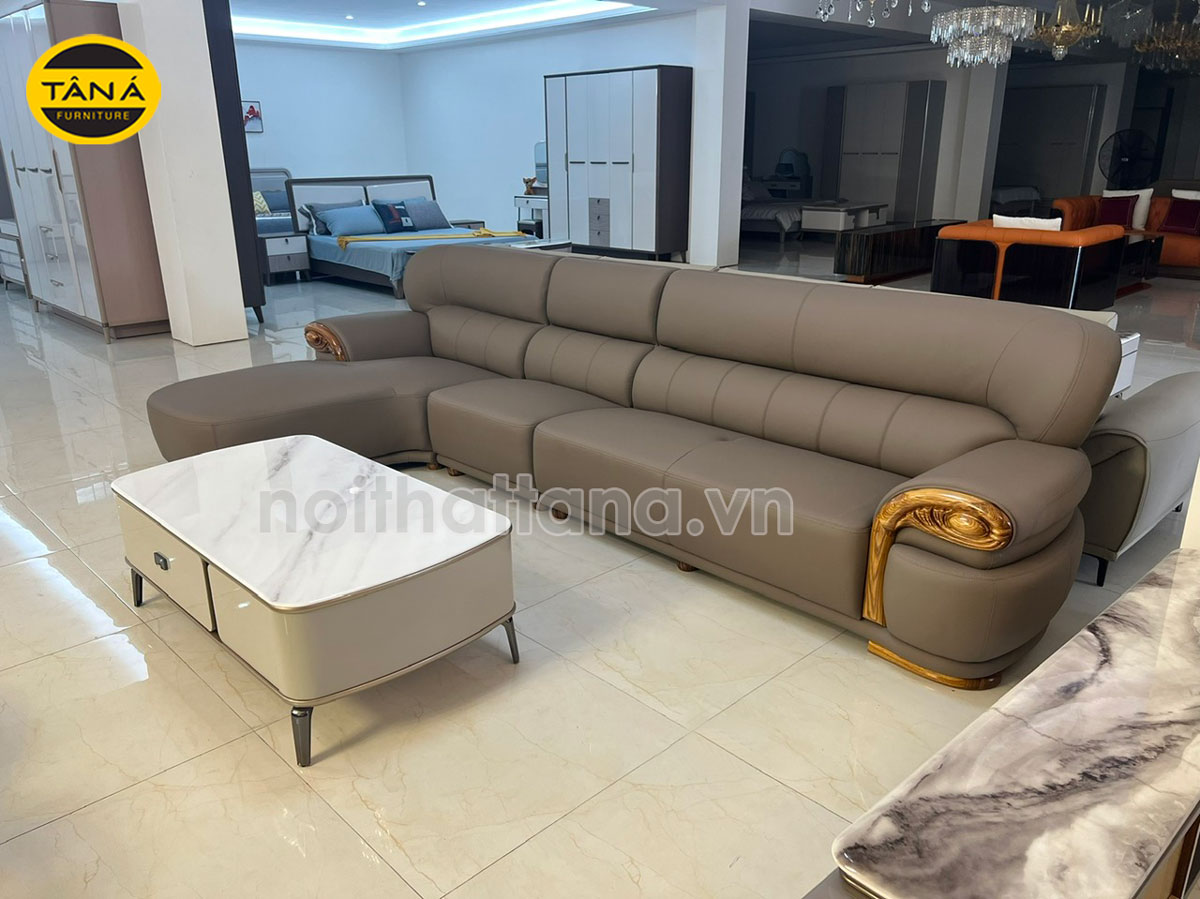 Sofa Da Cao Cấp Nhập Khẩu TA-G512 Góc L Sang Trọng Đẳng Cấp