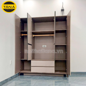 Tủ Quần Áo 4 Cánh Nhỏ Gọn TA-3107T-2 Hiện Đại Nhập Khẩu Đài Loan