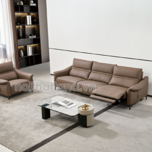 Sofa Băng Da Bò Thư Giãn Chỉnh Điện AT-R0520 Có Ghế Đơn Hiện Đại Nhập Khẩu