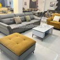 Sofa Băng Vải Giả Da Hiện Đại Nhập Khẩu TA-H633 Có Ghế Đơn Phong Cách Tối Giản