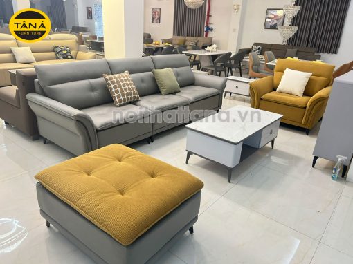 Sofa Băng Vải Giả Da Hiện Đại Nhập Khẩu TA-H633 Có Ghế Đơn Phong Cách Tối Giản