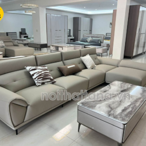 Sofa Da Sinh Thái Góc L Nhập Khẩu AT-8995 Phong Cách Hiện Đại