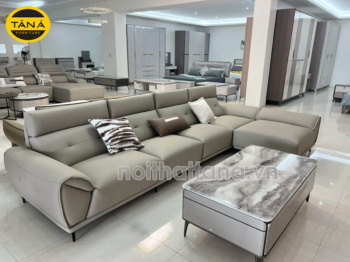Sofa Da Sinh Thái Góc L Nhập Khẩu AT-8995 Phong Cách Hiện Đại