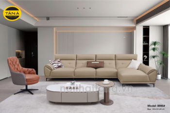 Sofa Da Sinh Thái Góc L Nhập Khẩu AT-8995 Phong Cách Hiện Đại