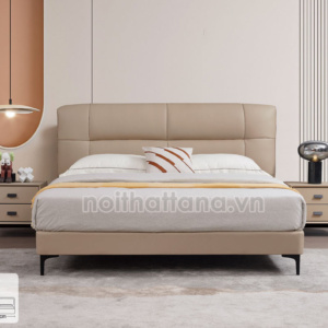 Giường Ngủ Bọc Da Bò TA-521 Hiện Đại Nhập Khẩu Đài Loan