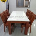 Bộ Bàn Ăn Mặt Đá Khung Gỗ 6 Ghế HBộ Bàn Ăn Mặt Đá Khung Gỗ 6 Ghế Hiện Đại BA39 Nhập Khẩuiện Đại BA39 Nhập Khẩu