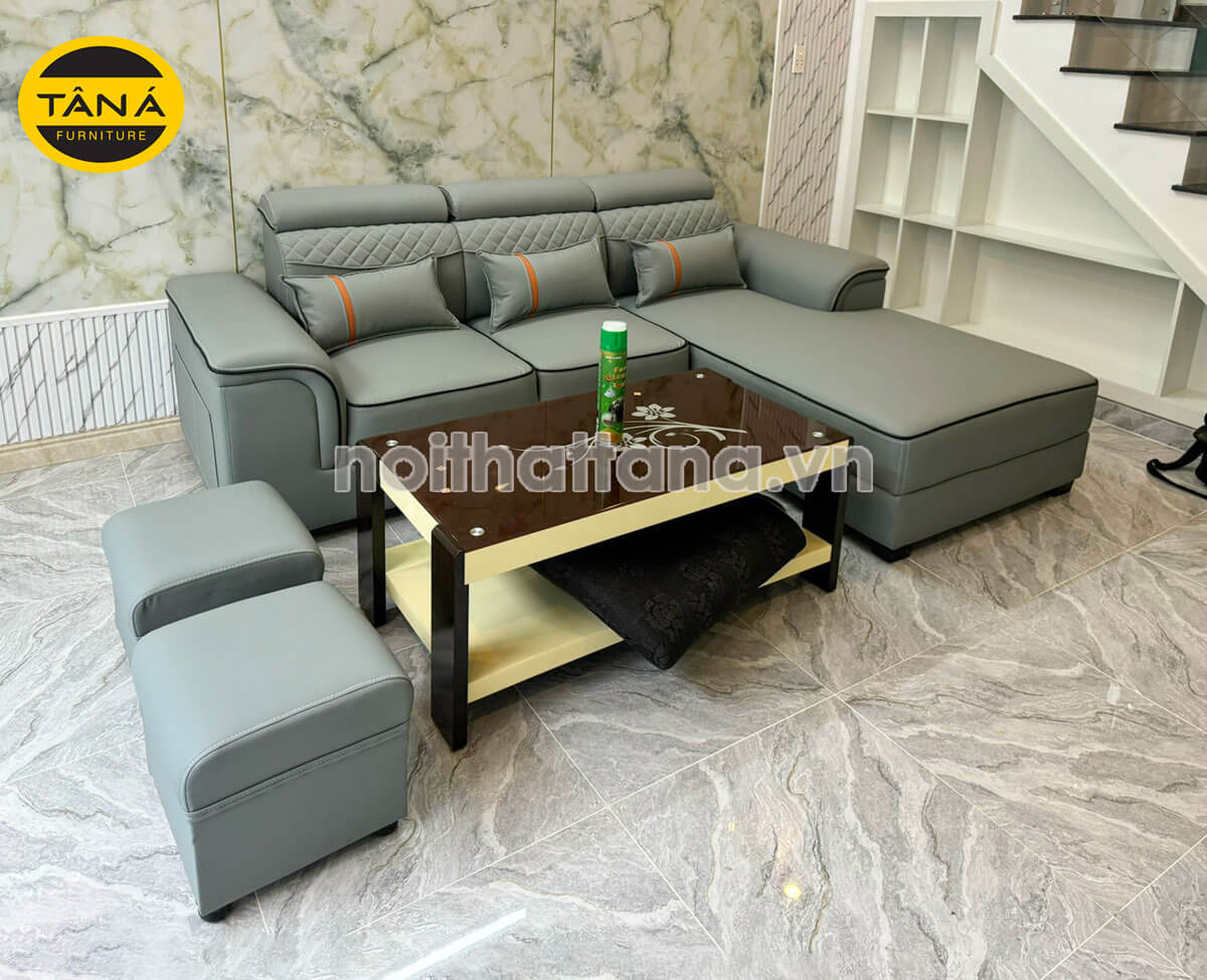 ghế sofa góc L nhỏ gọn cho phòng khách