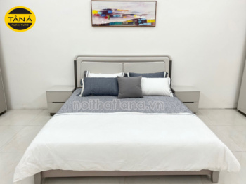 Giường Ngủ 1m8x2m Gỗ MDF AT-3107G Nhập Khẩu Đài Loan