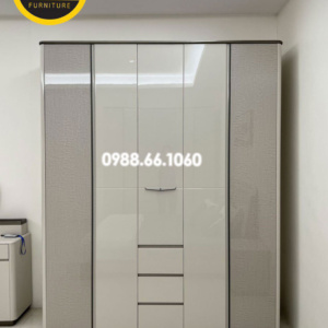 Tủ Áo 5 Cánh Gỗ MDF Nhập Khẩu Đài Loan AT-3109T Kiểu Hiện Đại