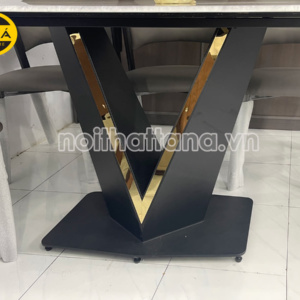 Bộ Bàn Ăn Mặt Đá Ceramic Cao Cấp 1,6M Hiện Đại 6 ghế Nhập Khẩu BA225