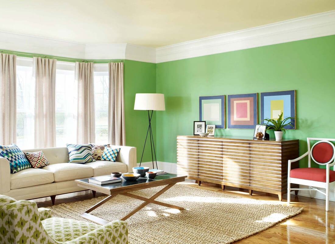 Hướng Bố trí phòng khách cho người mệnh mộc