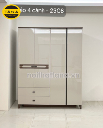 Tủ Quần Áo 4 Cánh Nhỏ Gọn AT-23T Hiện Đại Nhập Khẩu Đài Loan