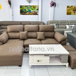 Sofa Da Hàn Quốc Góc Chữ L Hiện Đại N911