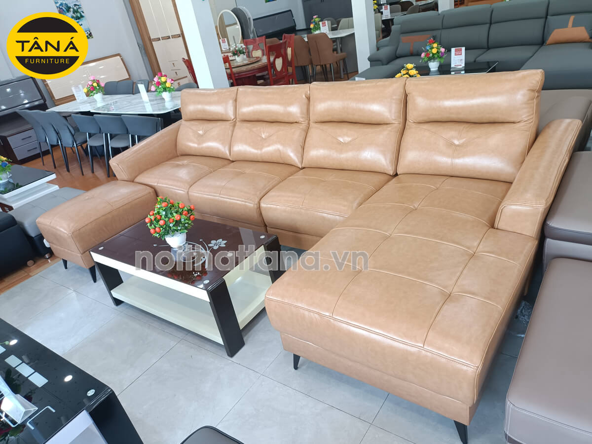 Sofa Da Melis Góc Chữ L Hiện Đại DA06