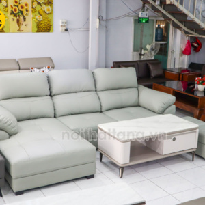 Sofa Da Polo Góc Chữ L Hiện Đại N911