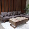 Sofa Da Cao Cấp Chống Trầy Xước, Lau Được Mực Góc L Hiện Đại TA-889AB
