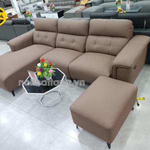 Sofa Da Hàn Quốc Góc L Có Ghế Chỉnh Điện Hiện Đại DA24-D
