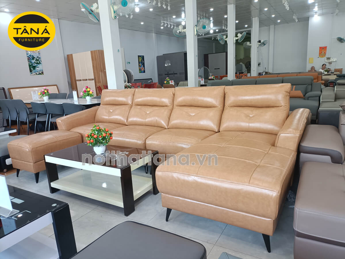 Sofa Da Melis Góc Chữ L Hiện Đại DA06