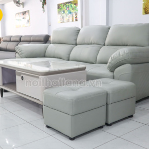 Sofa Da Polo Góc Chữ L Hiện Đại N911