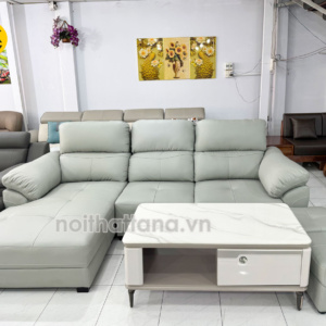 Sofa Da Polo Góc Chữ L Hiện Đại N911