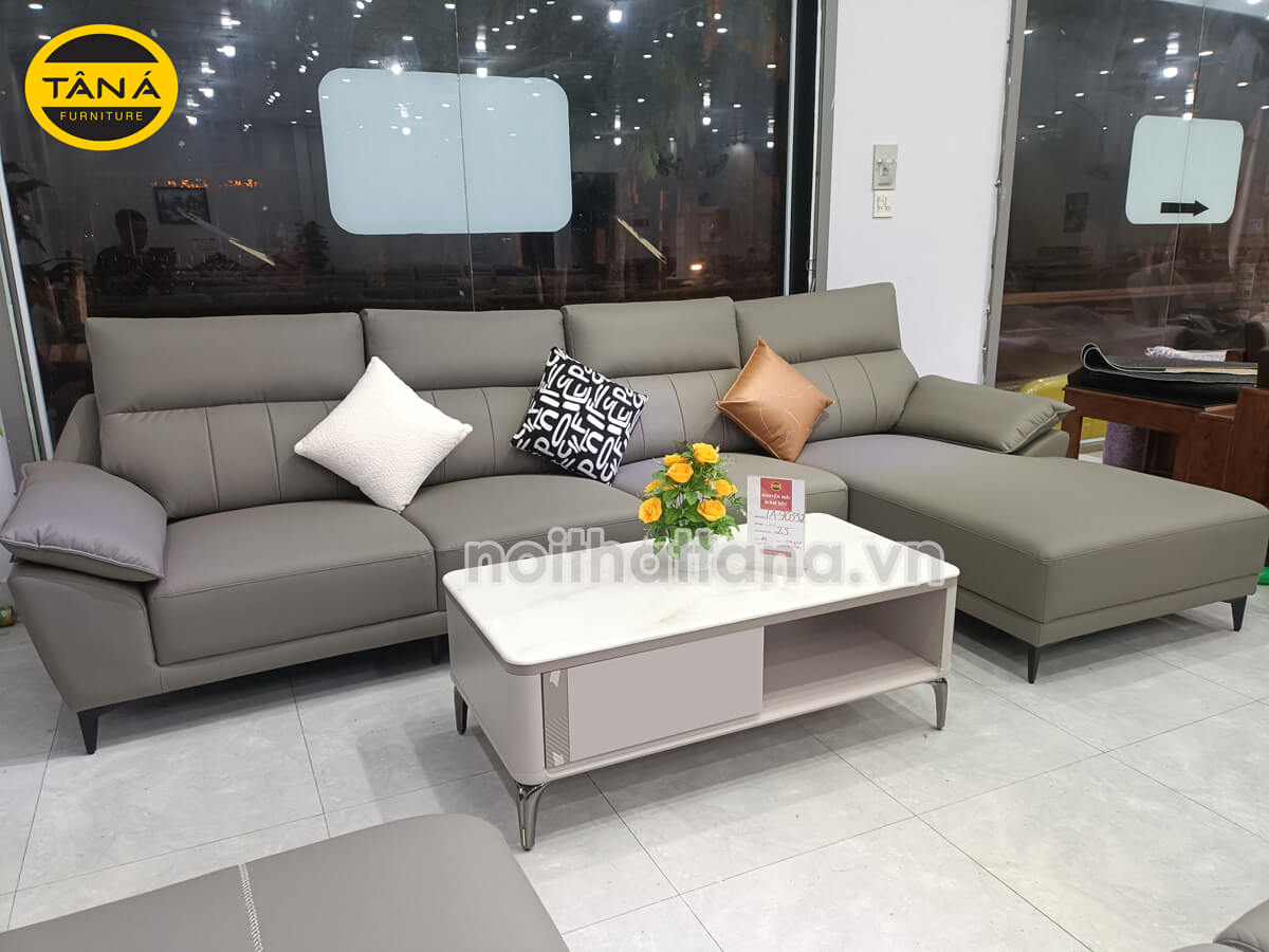 Sofa Vải Giả Da TA-9033-2 Góc L Phong Cách Hiện Đại Nhập Khẩu