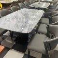 Bộ Bàn Ăn Mặt Đá Ceramic Cao Cấp 1,6M Hiện Đại 6 ghế Nhập Khẩu BA225