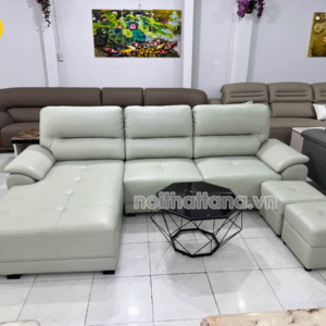 Sofa Da Chống Mực Góc Chữ L Hiện Đại DACM812