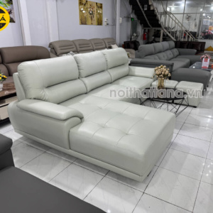 Sofa Da Chống Mực Góc Chữ L Hiện Đại DACM812