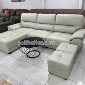 Sofa Da Chống Mực Góc Chữ L Hiện Đại DACM812