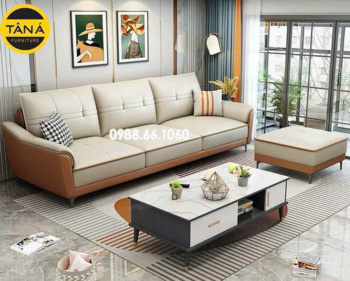 Ghế Sofa Băng Da Hàn Quốc 3 Chỗ Ngồi Nhỏ Gọn NB22 Kiểu Hiện Đại