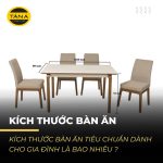 Kích thước bàn ăn tiêu chuẩn dành cho gia đình là bao nhiêu