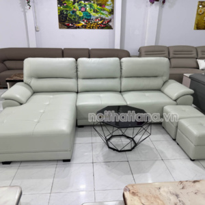 Sofa Da Chống Mực Góc Chữ L Hiện Đại DACM812