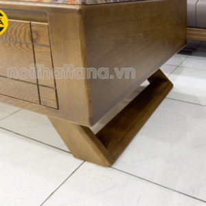 Bàn Trà Sofa Mặt Đá Cao Cấp Gỗ Sồi BTAB
