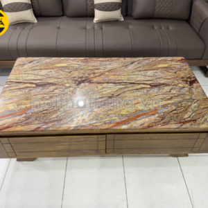 Bàn Trà Sofa Mặt Đá Cao Cấp Gỗ Sồi BTAB
