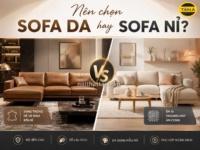 So sánh sofa da và nỉ? Nên mua loại nào?