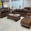 Sofa Băng Gỗ Mun Bọc Da Hàn Quốc Hiện Đại TA-G43