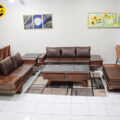 Sofa Băng Gỗ Mun Bọc Da Hàn Quốc Hiện Đại TA-G43