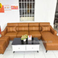 Sofa Da Hàn Quốc Góc Chữ L Đẹp Hiện Đại DA-03