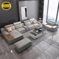 Sofa Góc L Hiện Đại Bọc Da Hàn Quốc Có Ghế Đơn N171-D