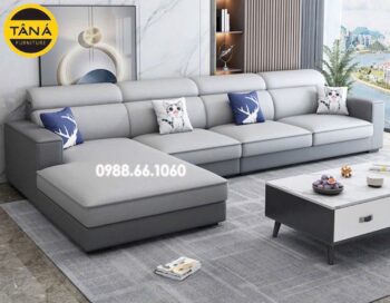 Sofa Da Hàn Quốc Góc Chữ L Đẹp Hiện Đại N176