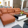 Sofa Da Hàn Quốc Góc Chữ L Đẹp Hiện Đại DA-03