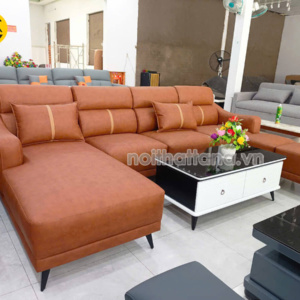Sofa Da Hàn Quốc Góc Chữ L Đẹp Hiện Đại DA-03