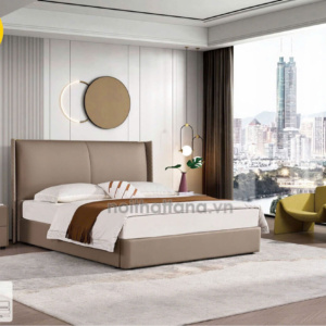 Giường Ngủ 1m8x2m Da Bò Cao Cấp AT-C555 Hiện Đại Nhập Khẩu